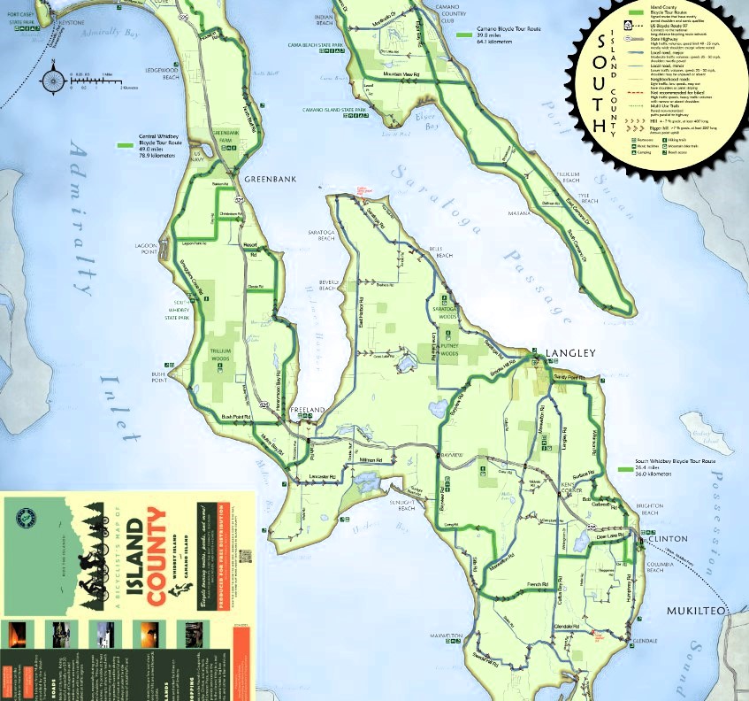 South Whidbey bike map